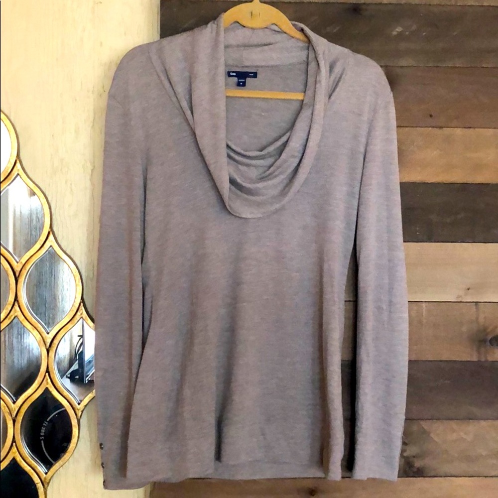 Gap Brown Cowl-neck Top - Med